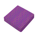 Mardi Gras Dot Pattern Print Outdoor Seat Cushion Cover