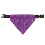 Mardi Gras Dot Pattern Print Over The Collar Dog Bandana
