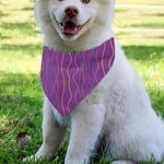Mardi Gras Dot Pattern Print Over The Collar Dog Bandana