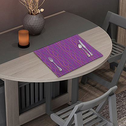 Mardi Gras Dot Pattern Print Placemat