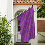 Mardi Gras Dot Pattern Print Polyester Flag