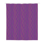 Mardi Gras Dot Pattern Print Polyester Shower Curtain