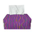Mardi Gras Dot Pattern Print Rectangle Tissue Box Cover