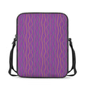 Mardi Gras Dot Pattern Print Rectangular Crossbody Bag