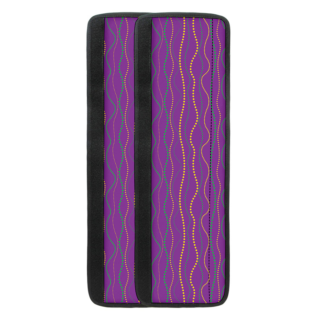 Mardi Gras Dot Pattern Print Refrigerator Handle Covers