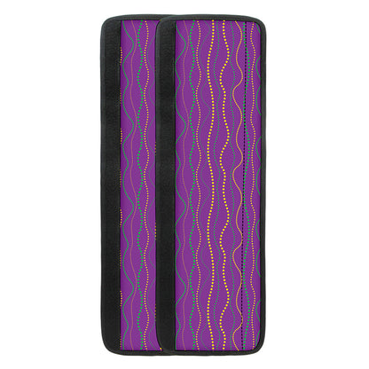 Mardi Gras Dot Pattern Print Refrigerator Handle Covers