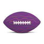 Mardi Gras Dot Pattern Print Rugby Ball