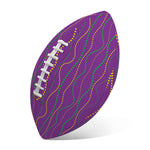 Mardi Gras Dot Pattern Print Rugby Ball