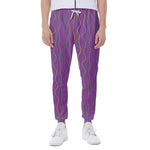 Mardi Gras Dot Pattern Print Scuba Joggers