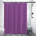 Mardi Gras Dot Pattern Print Shower Curtain