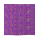 Mardi Gras Dot Pattern Print Silk Bandana