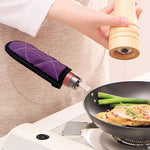 Mardi Gras Dot Pattern Print Skillet Handle Cover
