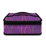Mardi Gras Dot Pattern Print Small Lunch Bag