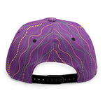Mardi Gras Dot Pattern Print Snapback Cap