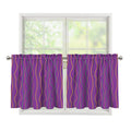 Mardi Gras Dot Pattern Print Tier Curtains