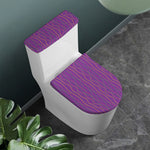 Mardi Gras Dot Pattern Print Toilet Lid And Tank Cover Set