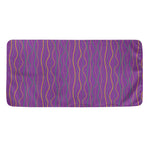 Mardi Gras Dot Pattern Print Towel