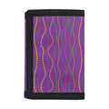 Mardi Gras Dot Pattern Print Trifold Wallet