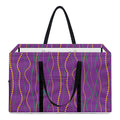 Mardi Gras Dot Pattern Print Utility Tote Bag