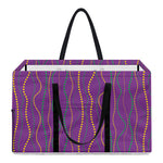 Mardi Gras Dot Pattern Print Utility Tote Bag