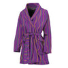 Mardi Gras Dot Pattern Print Women's Bathrobe