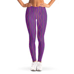 Mardi Gras Dot Pattern Print Women's Leggings
