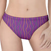 Mardi Gras Dot Pattern Print Women's Thong