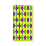 Mardi Gras Fat Tuesday Argyle Print Baby Crib Sheet