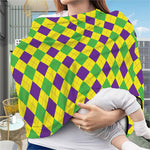 Mardi Gras Fat Tuesday Argyle Print Baby Seat Cover