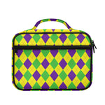 Mardi Gras Fat Tuesday Argyle Print Briefcase Bible Bag