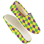 Mardi Gras Fat Tuesday Argyle Print Casual Shoes