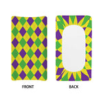 Mardi Gras Fat Tuesday Argyle Print Changing Pad Cover