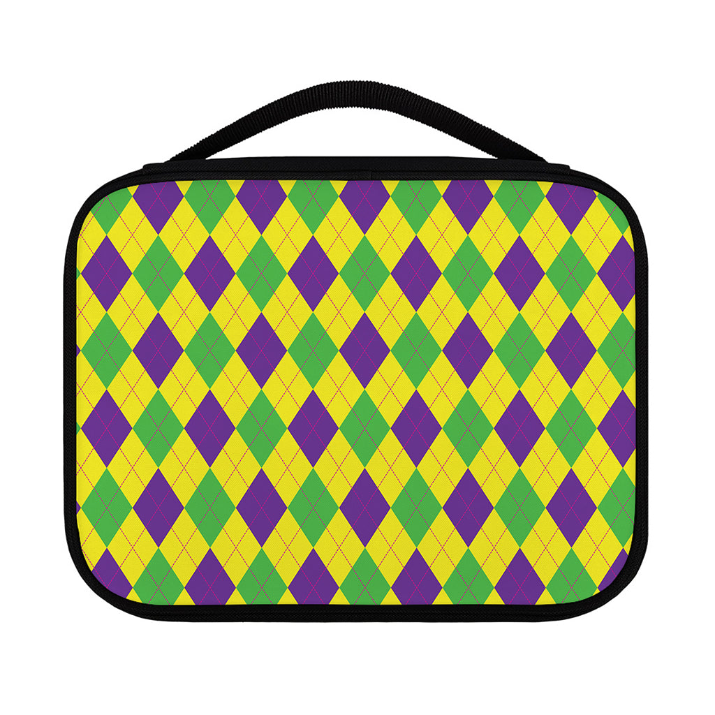 Mardi Gras Fat Tuesday Argyle Print Classic Bible Case