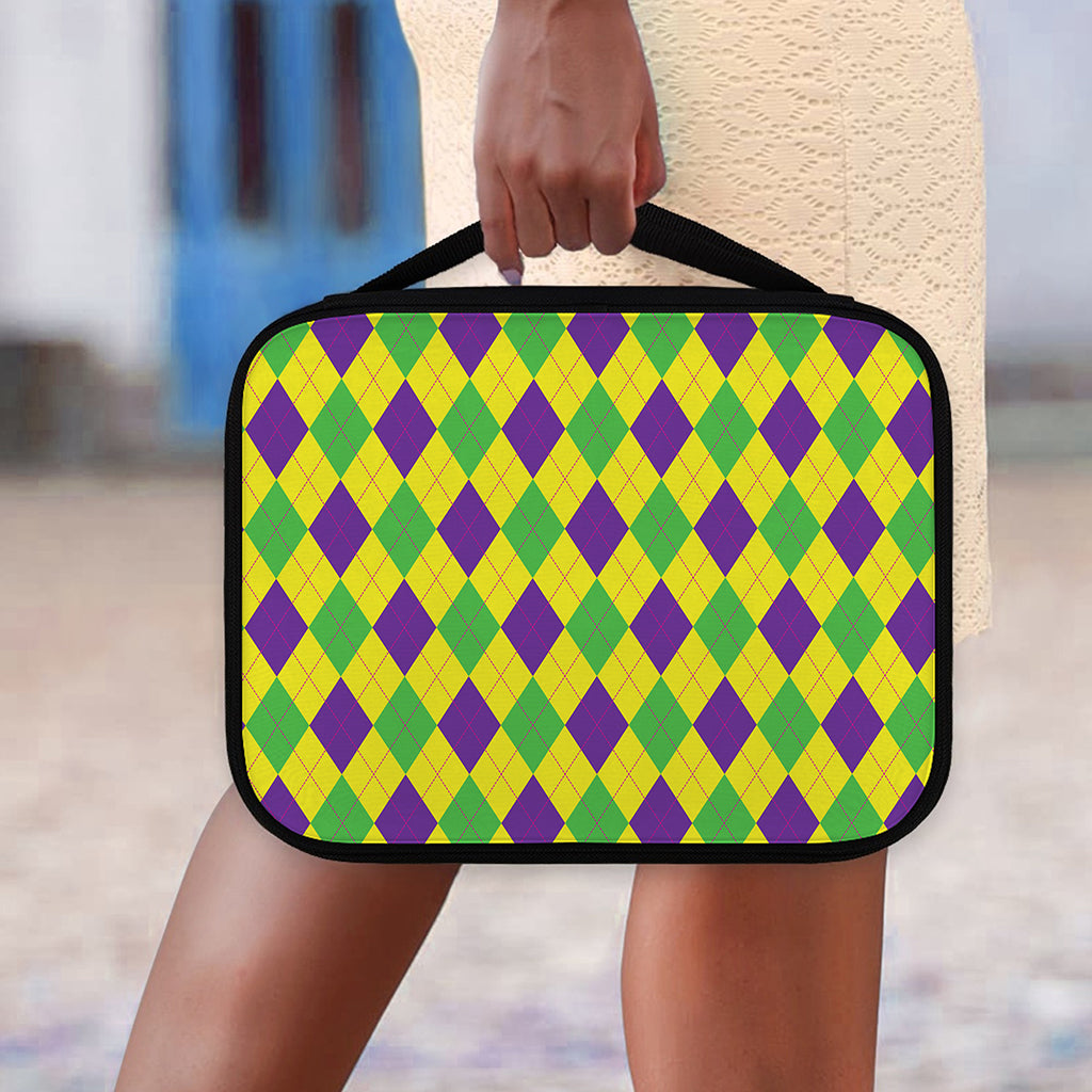 Mardi Gras Fat Tuesday Argyle Print Classic Bible Case