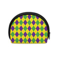 Mardi Gras Fat Tuesday Argyle Print Coin Purse