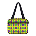 Mardi Gras Fat Tuesday Argyle Print Double Strap Bible Bag