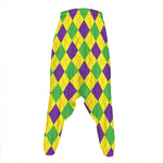 Mardi Gras Fat Tuesday Argyle Print Hammer Pants