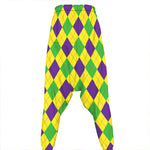 Mardi Gras Fat Tuesday Argyle Print Hammer Pants