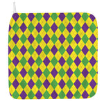Mardi Gras Fat Tuesday Argyle Print Hand Towel