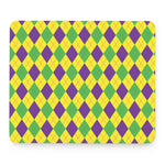 Mardi Gras Fat Tuesday Argyle Print Mouse Pad