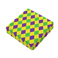 Mardi Gras Fat Tuesday Argyle Print Outdoor Seat Cushion Cover