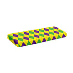 Mardi Gras Fat Tuesday Argyle Print Piano Keyboard Cover