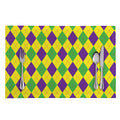 Mardi Gras Fat Tuesday Argyle Print Placemat
