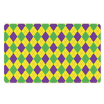 Mardi Gras Fat Tuesday Argyle Print Polyester Doormat