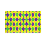 Mardi Gras Fat Tuesday Argyle Print Polyester Flag