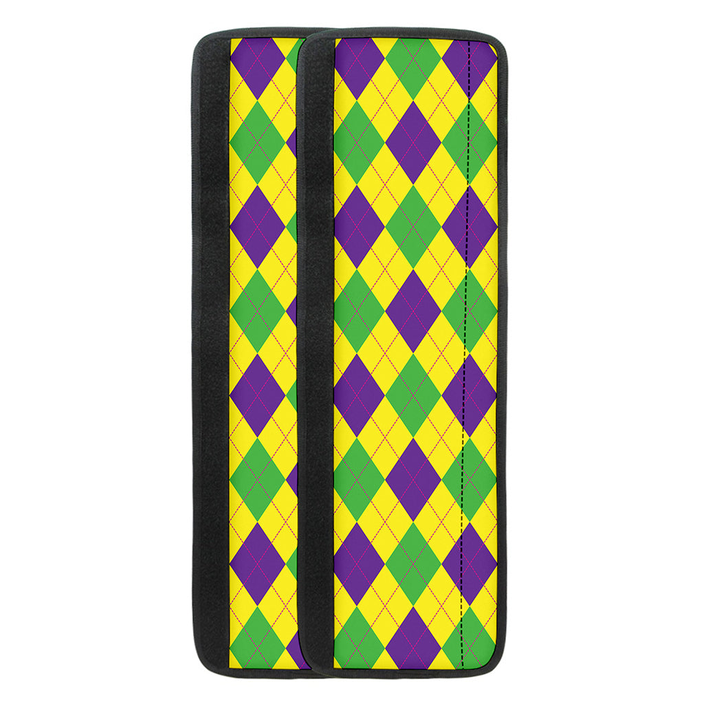 Mardi Gras Fat Tuesday Argyle Print Refrigerator Handle Covers
