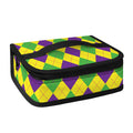 Mardi Gras Fat Tuesday Argyle Print Small Lunch Bag