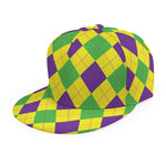 Mardi Gras Fat Tuesday Argyle Print Snapback Cap