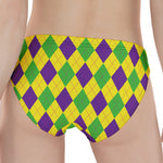 Mardi Gras Fat Tuesday Argyle Print Women's Panties