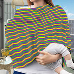 Mardi Gras Fat Tuesday Chevron Print Baby Seat Cover